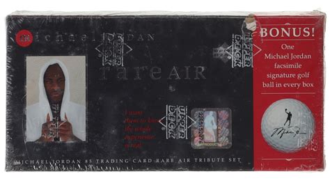 Michael Jordan Upper Deck Rare Air Tribute Set Box With Cards