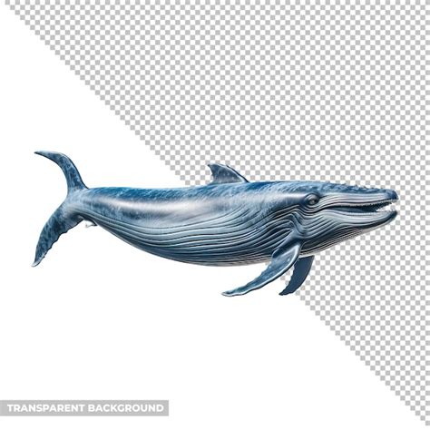 Premium Psd Blue Whale Isolated Without Background