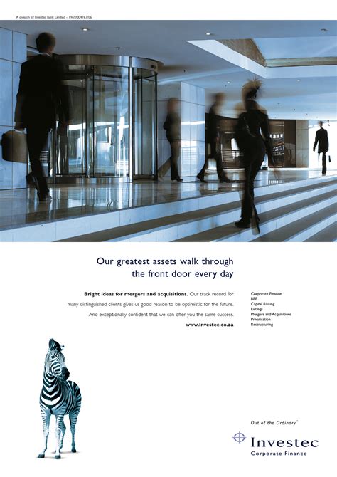 Investec Corporate Finance Print Adverts On Behance