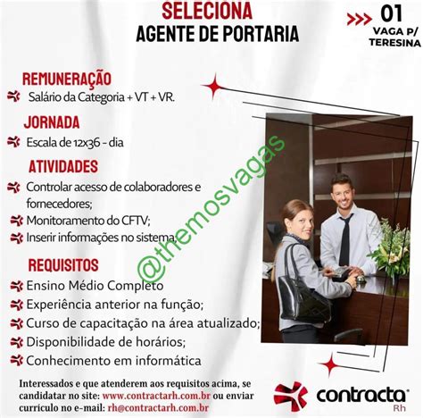 Agente De Portaria Teresina Pi 01 Vagas Themos Vagas