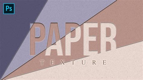 How To Create Paper Texture In Photoshop Photoshop Tutorial Youtube