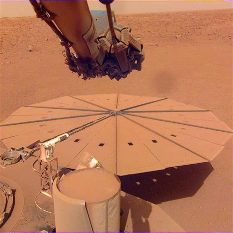 Nasas Insight Mars Lander Captured This Image Of One Of Its Dust