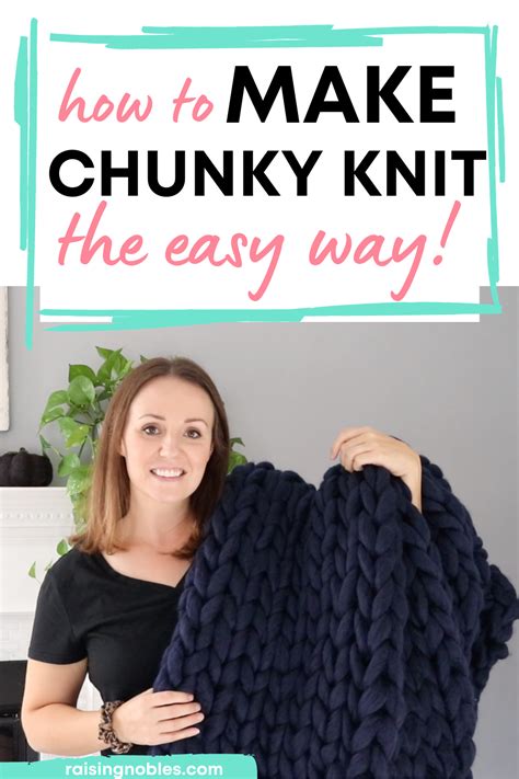 Diy Chunky Knit Blanket Tutorial No Tools Required Artofit