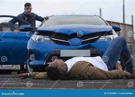 Scene Of A Car Crash Stock Photo Image Of Blue Commuter 57263604