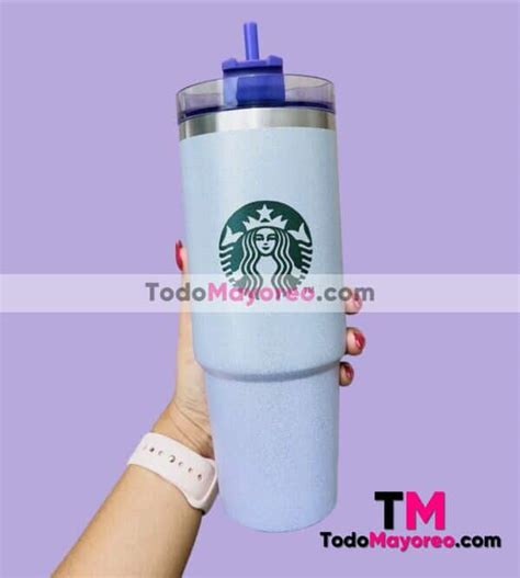 Termo Vaso Starbucks 800ml Morado Accesorios De Mayoreo A3595