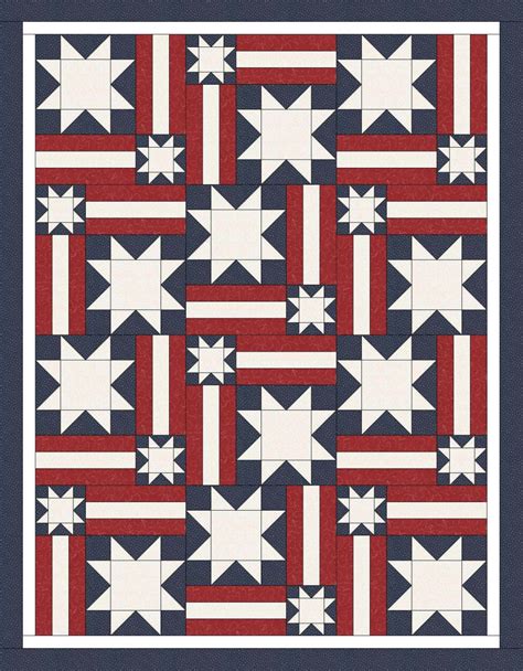 Independence Day In The Usa Hq Stitch Patriotic Quilts Quilt Of