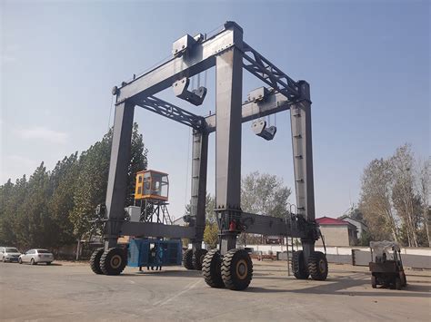 Ton Straddle Mobile Gantry Crane China Rubber Tyred