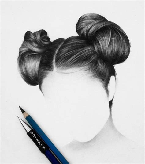 How To Draw Realistic Hair Bun