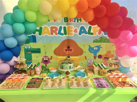 Twins Hey Duggee Birthday party | Baby first birthday cake, Birthday, Birthday party