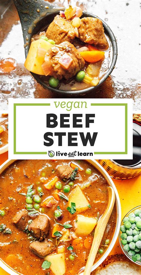 Minute Vegan Beef Stew Recipe Live Eat Learn