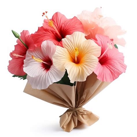 Premium Photo Colorful Hibiscus Flower Bouquet Perfect T For Any