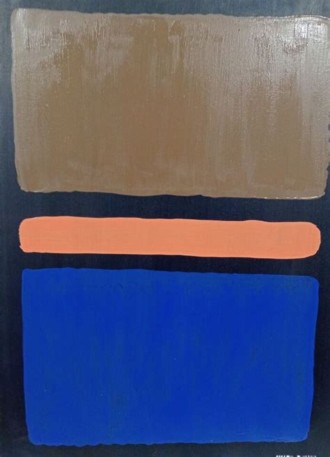 Gorgeous Mark Rothko Oil On Canvas With Frame In Good Condition Ebay