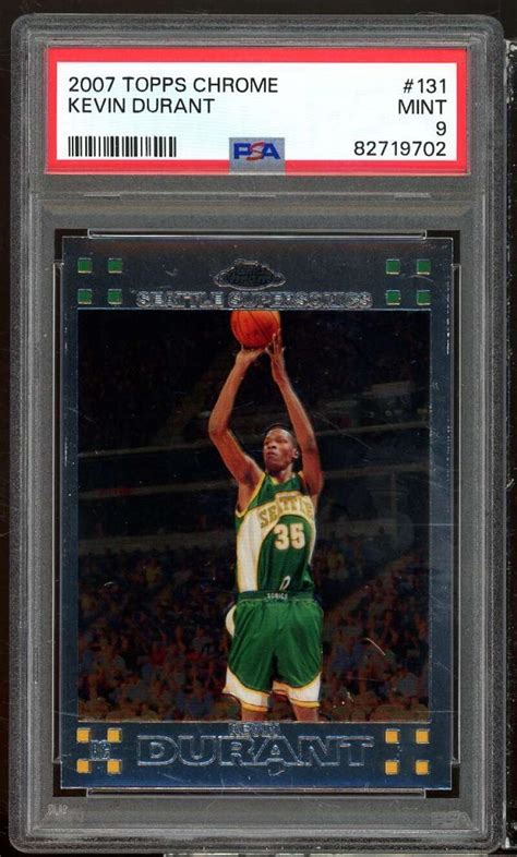 Amazon Kevin Durant Rookie Card Topps Chrome Psa