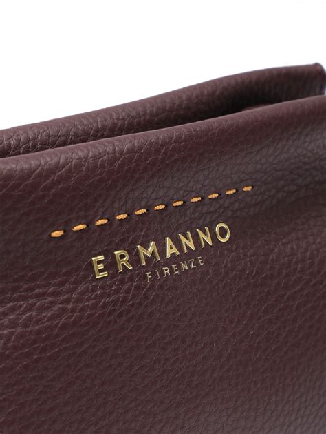 Ermanno Firenze бордовая сумка прямоуголна формы на ремне (705929 ...