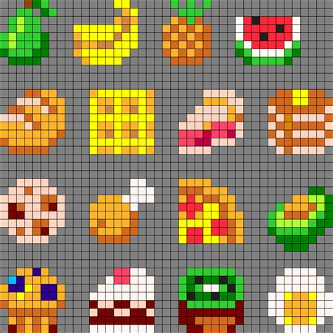 Kandi Patterns for Kandi Cuffs - Food Pony Bead Patterns