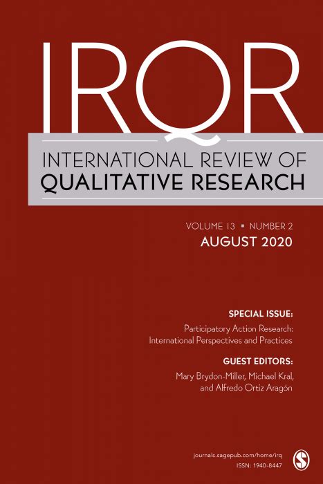 Buy International Review Of Qualitative Research Journal Subscription Sage Publications