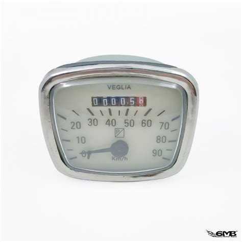 Veglia Speedometer For Vespa Vnb Km H White