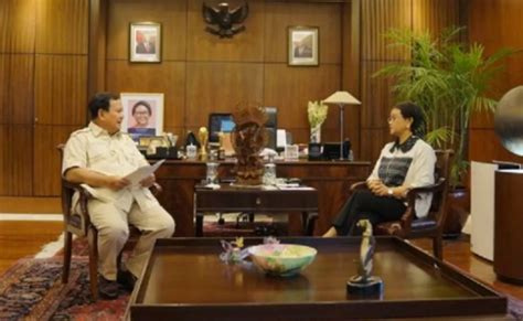 Menhan Prabowo Dan Menlu Retno Bahas Pengiriman Bantuan Kemanusiaan