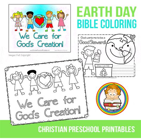 Christian Earth Day Coloring Page