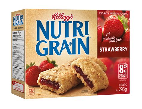 Kelloggs Nutri Grain Strawberry Cereal Bars 295g104oz 8ct