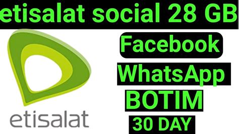 How Can I Get Etisalat Gb Social Data Package Etisalat Gb Data