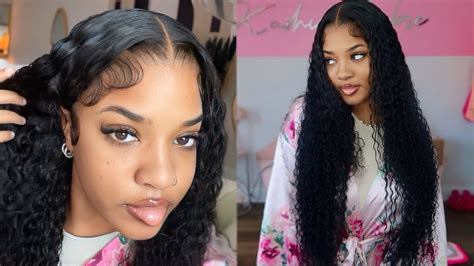 Detailed Melted Tutorial Gorgeous Curly Super Long Wig Install