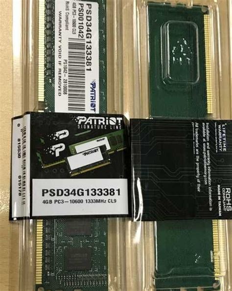 Оперативная память Patriot PSD34G133381 4GB | Festima.Ru – частные ...