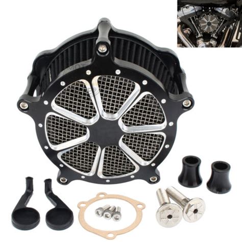 Cnc Black Air Cleaner Intake Filter Kit For Harley Sportster 883 1200