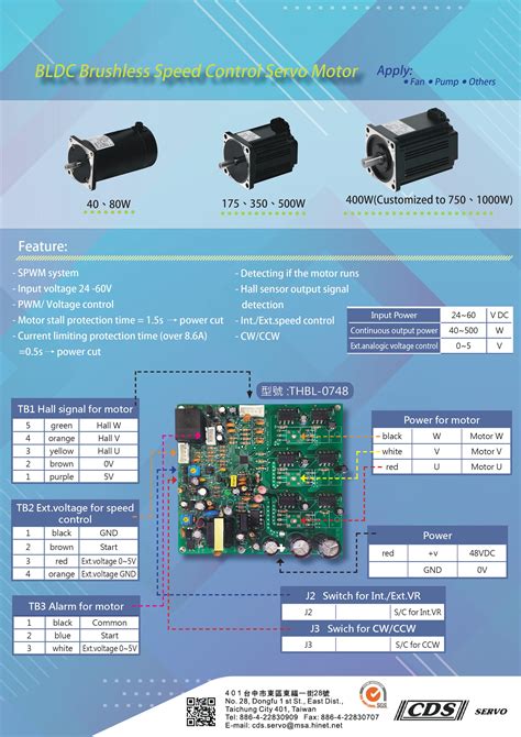 BLDC Brushless Speed Control Servo Motor