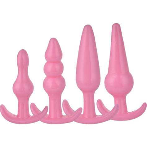 Kiss Yumuşak Silikon Boğumlu Anal Plug 4 lü Combo Paket Fiyatı