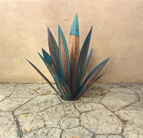 Buy 1 Pc Metal Agave Fake Metal Agave S For Outdoor Patio Yard Garden