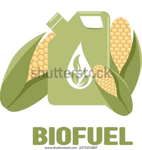 Biofuel Biomass Ethanol Made Corn Stock Vector Royalty Free