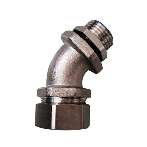 45 Degree Stainless Steel Electrical Metal Flexible Tube Connectors