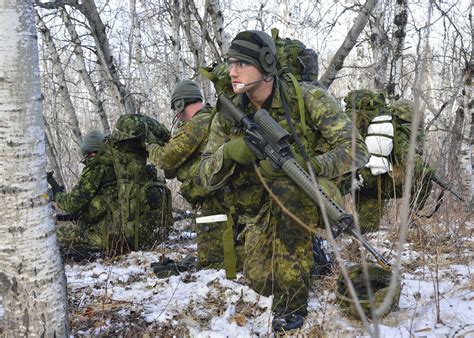 canadian army soldiers earn real world patrolling experiences  snow