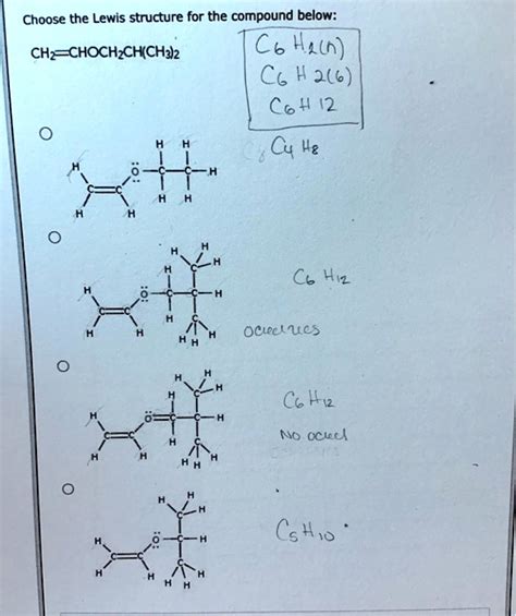 Lewis Dot Structure For C6h12