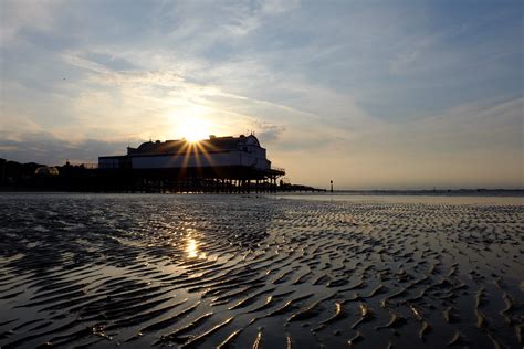 Cleethorpes Beach Sunset Evening Sun At Cleethorpes Beach Flickr