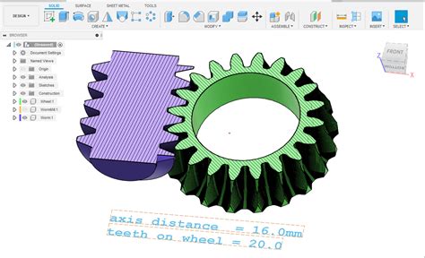 Tutorial How To Create A Worm Gear Autodesk Community