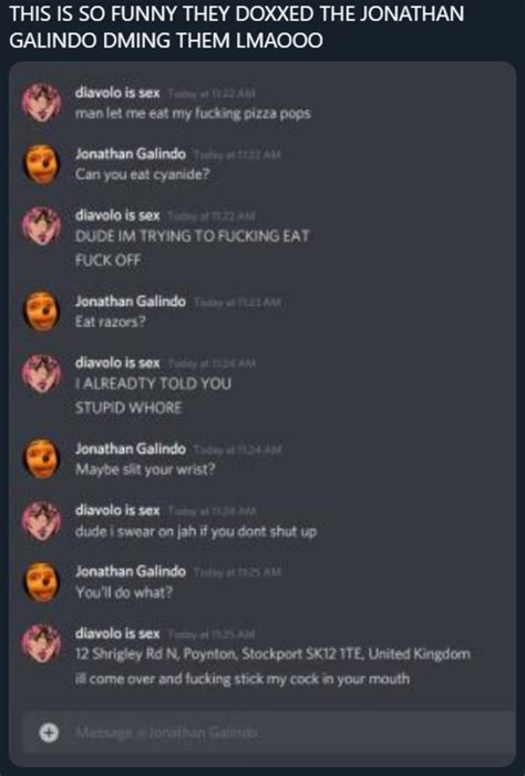 Jonathan Galindo Doxxing Tweet Jonathan Galindo Know Your Meme