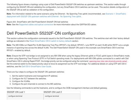 Scenario 3 Smartfabric Deployment With S5232f On Upstream Switches