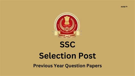 Ssc Selection Post Previous Year Papers