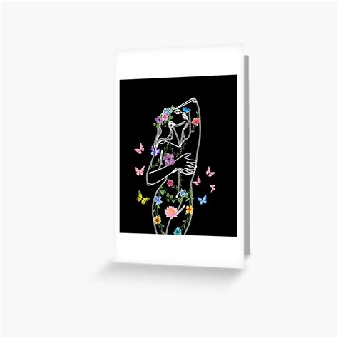 Boho Naked Woman Greeting Card For Sale By Creativelevelup Redbubble