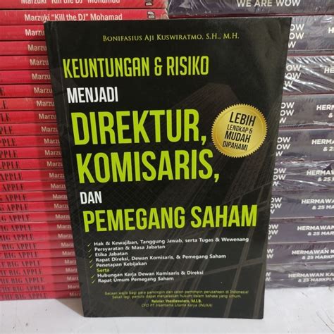 Jual Buku Murah Original Keuntungan Risiko Menjadi Direktur