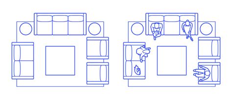 Living Room L Shape Sofa Armchairs Dimensions Drawings