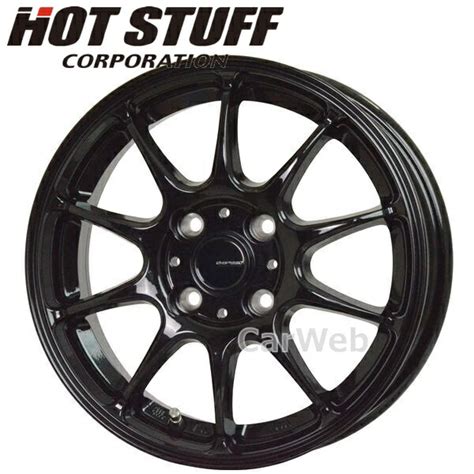 楽天市場 ホイールのみ単品4本セット G speed G 07 16インチ5 5J PCD100 穴数4 インセット50 メタリックブラック MBK HOT STUFF