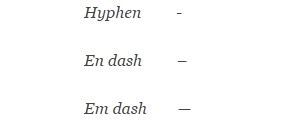 Hyphen And Dash Difference - PELAJARAN