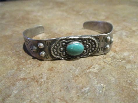 AUTHENTIC OLD 1930 S Fred Harvey Era Navajo Sterling Gem