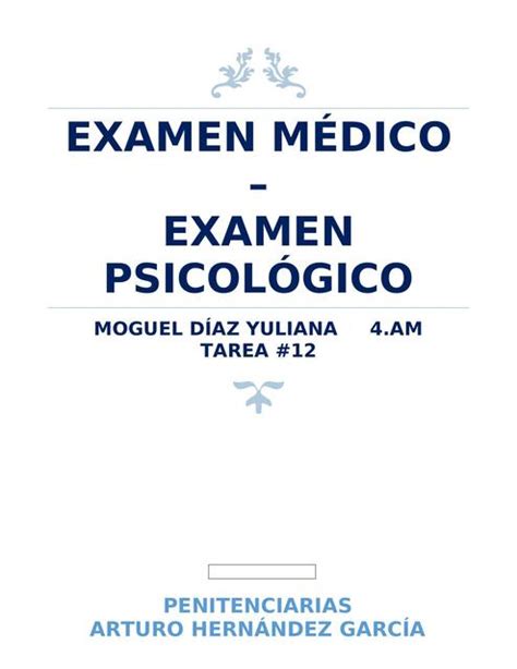 Examen Médico y Examen Psicológico Forensic notes uDocz