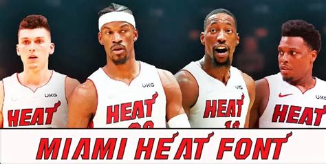 Miami Heat Font - Different Fonts