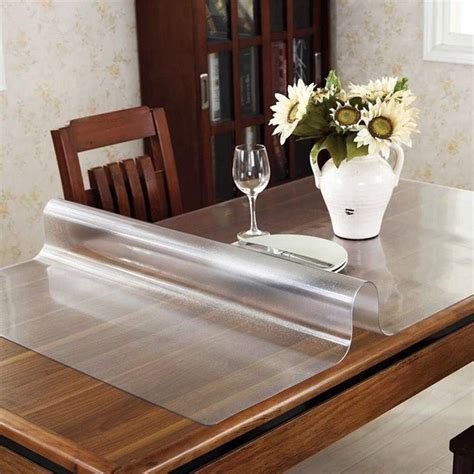 Custom Dining Room Table Pads - Clear Table Cloth Pad 1 5mm Thick Table Protector For Dining ...