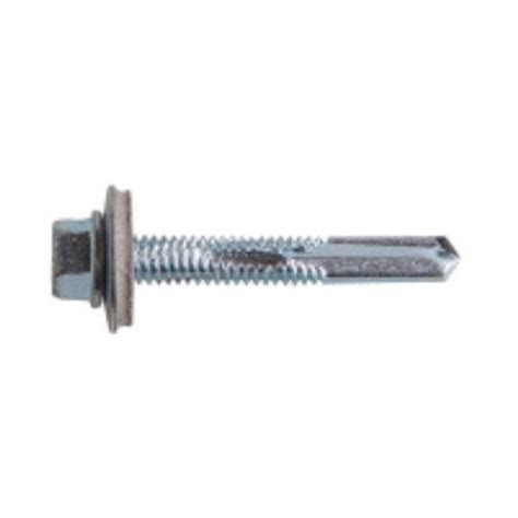 Nutandboltshop X Hex Self Drilling Screw Zinc Mm Washer Steel